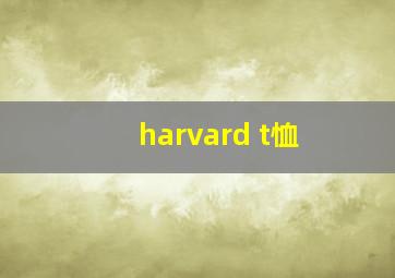 harvard t恤